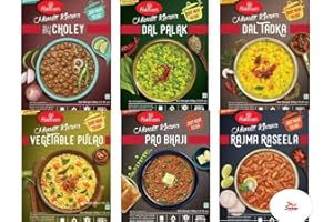 HALDIRAMS Haldiram's Ready to Eat-300g-(Pack of 1/2/4/6)-Dal Palak/Chholey/Rajma/Dal (Tadka Dal, Pack of 2)
