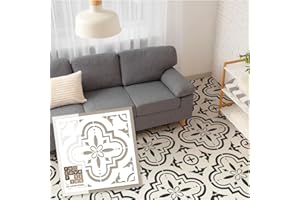 RE-COVERTILES - Stencil per Pittura e Decorazione | Flessibili Lavabili e Riutilizzabili | per Pareti, Pavimenti e Mobili | 30x30 cm