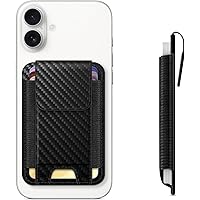 PROfezzion Double Sided Magnetic Phone Wallet, RFID Blocking Snap-on Hard Shell Card