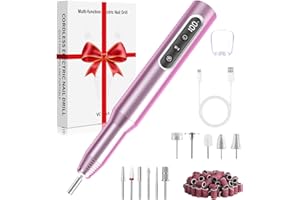 ‎SWETFELA Nagelfräser Kabellose 45.000 U/min - Elektrische Nagelfeile für Gelnägel, 14 IN 1 Professionell Fräser für Nägel & Acrylnägel, 6 Geschwindigkeiten, Akku Rechargeable Maniküre Pediküre Set