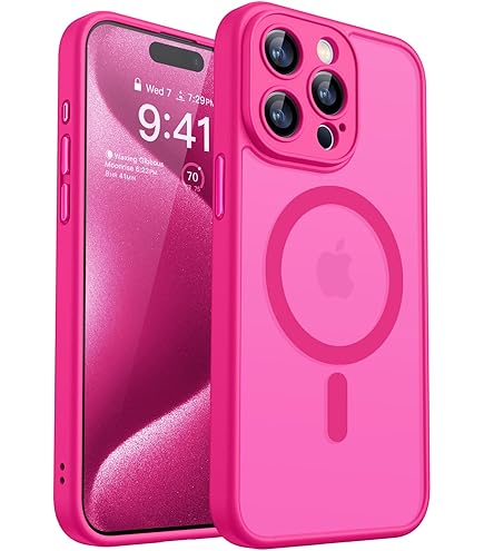 CANSHN Magnetic for iPhone 15 Pro Max Case, Upgraded [Full Camera