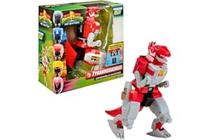 Power Rangers - Collection Megazord, Zords articulé combinable, Figurine, 20 cm, Modèle Tyrannosaurus Rex Dinozord, pour Les Enfants dès 4 Ans, PWG001
