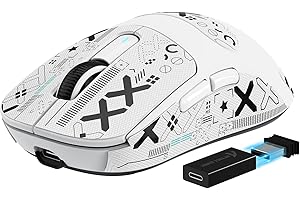 VGN GAMEPOWER Superlight X3PRO 59g Bezprzewodowa mysz dla graczy, 4K/8K Polling, 26,000 DPI, ultralekka mysz do gier, czujnik PixArt 3395, Tri-mode 2.4G/przewodowa/Bluetooth, taśma myszy, PC/Mac,