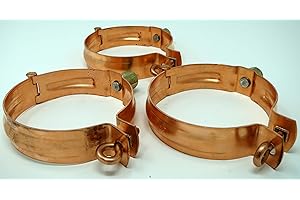 WUS Regen-/Fallrohrschelle Kupfer, M8/M10 Stufengewinde, 100mm (3)