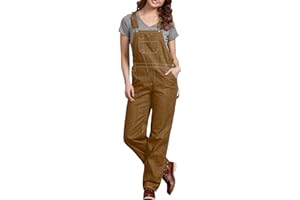 EAGLE BLUE JEANS Dickies Hickory Stripe Boyfriend Bib Overall Overol con Babero para Mujer