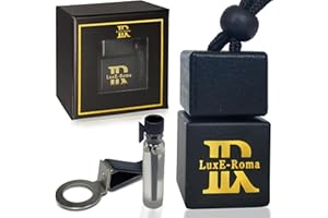 BAAZ Savage Car Air Fresheners for Men Sauvage Inspired Luxury Car Air Freshener Perfume Fragrance | Car Gifts Accessories For Men Women | 8ml Car Diffuser Strong Scent Cologne, Vent Clip, Creed 1ml Sample