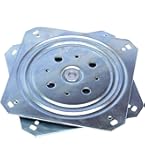 Tv Meubel Industrieel Televisie Kast Gedotec Tv-draaiplateau Televisie-uittrekbaar Om Te Schroeven Aan De Plank | Kastlade Draagvermogen 50 Kg | Volledig Uittrekbaar Met Draaiplaat Zilver | Uittreklengte 335 Mm | 1 Stuk