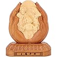 Cryfokt Exquisite Delicate Holy Family Figurine Wood Jesus Statue Decorative Collection Catholic Statue Decorative Collection Wood Holy Family Statue for Home and Office Decor, Cryfoktr72n34u65d
