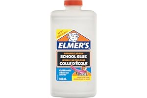 Elmer's White PVA Glue | 946 ml | Washable & Kid Friendly | Great for Making Slime & Crafting
