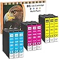 D&C Compatible Ink Cartridge Replacement for Epson 129XL T1292 T1293 T1294 for Epson Workforce WF-3520 WF-3540 WF-7525 WF-7515 Stylus SX235W SX425W SX435W SX445W SX535WD BX630FW (9-Pack)