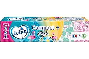 Mouchoirs LOTUS COMPACT+ STYLE x18 étuis