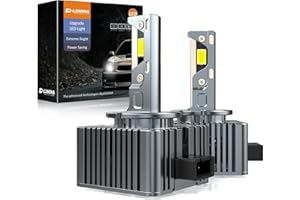 D-Lumina Bombillas LED D1S,120W 20000LM 6500K,Color Blanco Extremadamente Brillante para Faros de Coche, Antierror Canbus, Sustituye a Las Bombillas Xenon HID OEM Plug and Play,2 Piezas