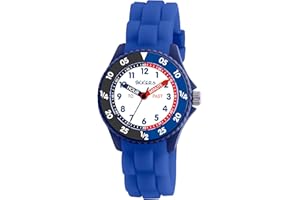 Tikkers Kids Blue & Black Silicone Time Teacher Watch ATK1088