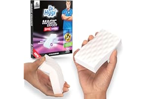 DR HYGI Gommes magiques extra-fortes Dr Hygi pour enlever les marques et les taches pour la salle de bain, la cuisine et les murs | Éponge magique robuste pour toutes les surfaces, 6