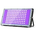 Glostars Projecteur lumière noire 100W, Luminaire UV Puissant, 395 nm, Etanche IP66, peut être utilisé pour les Soirées à la Lumière Noire, les Affiches Fluorescentes (un paquet)