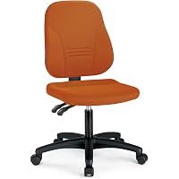 Topstar Point 35 Bürostuhl – Höhenverstellbare Rückenlehne, Ergonomischer Bandscheibensitz, Bezug Schwarz, Made In Germany