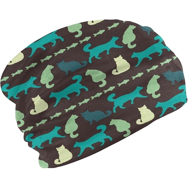 Beanie Mütze Unisex - Lustige Katzen Mit Brille & Kopfhörer | Stretchy Skull Cap
