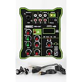 Midex MDX-100 St&uuml;dyo Kayıt İ&ccedil;in Ses Kartlı Mixer +48V Phantom Power ile St&uuml;dyo Mikser