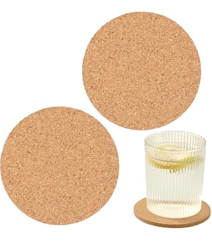 Sottobicchiere Singolo In Sughero Bmth Antivist - Termoresistente Con Stampa - 9.5x9.5 Cm