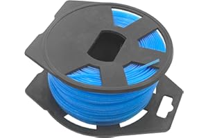 Zeqeey Replacement Grass Nylon Trimmer Line 1.6mm x 100m Round Strimmer String Cord Rope with Spool for Garden Grass Cutter Electric Trimmers, Blue