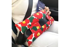 D. COZY Hysterektomie-Kissen mit Tasche für heiße Kältepackung, nach Operationen Hysterektomie Erholung Muss Haves Auto Sicherheitsgurt Kissen Geschenke Bauchweg Bauchkissen Rote Blume