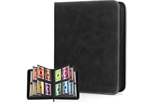 Old Canal Top Loader Binder, 4 Pockets Card Binder Holds 112 Top Loaders, Premium Trading Card Collection Holder, Top Loader Storage Album for TCG, Sports Cards, Black (FOR TOP LOADERS ONLY)