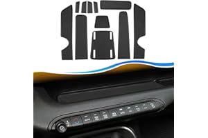 ‎SXCY SXCY Kompatibel mit Jeep Avenger 2023 2024 Gummimatten Jeep Avenger Antirutschmatten für Mittelkonsole Matten Getränkehalter Matten Türnaht Rutschmatten Jeep Avenger Zubehör (Schwarz)