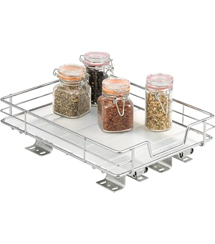 Cestino Estraibile Per Pensili 30cm - Cassetto Telescopico Per Cucina, Cromato - Foto 11