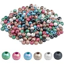 600 Runde Holzperlen – 8 Mm, Natur & Kaffeefarben | Für DIY-Schmuck, Armbänder & Bastelprojekte