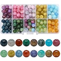 360 Perles En Verre 8mm AWARDSEN - 18 Couleurs - Pour Bijoux Et Créations