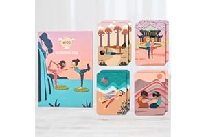 IMYOGI Cartes de yoga pour enfants, handillustrées, 30 exercices de méditation pour enfants, yoga d'enfants, jeu de cartes, yoga, débutants, confiance en soi, yoga, enfants, cartes de yoga, cadeau