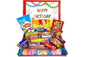 BELLADONA GIFTS Blast From The Past | Bring Back Sweet Memories | Celebrate Birthdays The Retro Way: Indulge In Our 80's & 90's Sweet Hamper | Letterbox Gifts |