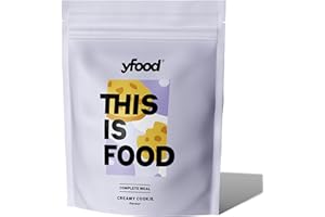 ‎YFOOD yfood Trinkmahlzeit Creamy Cookie – 12 Mahlzeiten à 400 kcal in Pulverform – 25 g Protein – Vollwertige & gesunde Mahlzeit to go - Geschmack: Keks