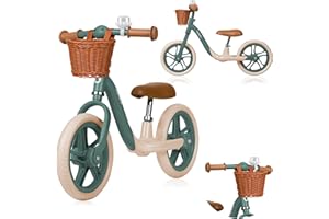 lionelo Alex Bicicleta sin Pedales de 3 años hasta 30 kg, Bicicleta de Equilibrio para Menores, Regulación del Asiento y del Volante, Ruedas Ligeras, Reposapiés Perfilado