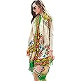 DANA XU 100% Pure Wool Oversize Large Blanket Cashmere Pashmina Soft Dupatta Scarf Shawls And Wraps For Women Evening Dress