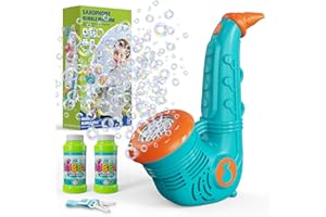P PANACARE PANACARE Macchina per Bolle di Sapone per Bambini, Macchina per Bolle di Sapone 10000+ Bubble/minuto con liquido, Adatta per Matrimoni/Compleanni/Feste/Pasqua, Regalo Giocattolo per Bambini