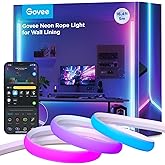 Govee Neon Striscia LED per Battiscopa, 5m RGBIC Strisce LED per Pareti e Angoli, Funziona con Matter, Alexa e Google Assista