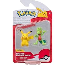 Pack De 3 Figuras Pokémon De Batalla – Pikachu Y Gible De 5 Cm, Ponyta Galar De 7.5 Cm Con Extremidades Móviles, Detalles Auténticos De La Serie, Regalo Para Entrenadores +4 Años