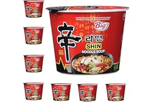 YIJIA | Pack 8 X 114g Ramen Coreano Cup Noodles Soup | Shin Ramyun | Nong shim