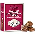 Mr Stanley's Strawberry Fudge - Clotted Cream Fudge with Strawberries & Mallow Swirls, 150g - Pack of 1