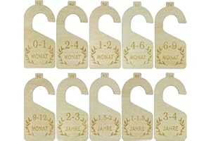 HNBTX Separadores de Ropa de Bebé,Separadores de Tallas para Bebé,Separadores de Armario para Bebés,Separadores Ropa Bebé Madera,Divisor Tamaño Ropa de Bebé para Clasificar de Ropa de Bebé