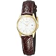 Casio Women's Watch - LTP-1183Q-7ADF White Dial, Brown Band