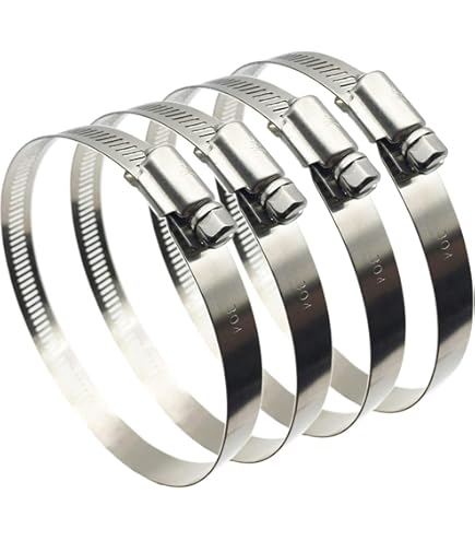 2x JCS HI-GRIP Schlauchschellen Edelstahl – Größe 90 (70-90 Mm), Typ 4, Für Auto & Industrie