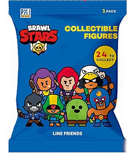 Lansay Brawl Stars - Pack de 8 Figuras de 4,5 cm, diseño de Brawlers Team B