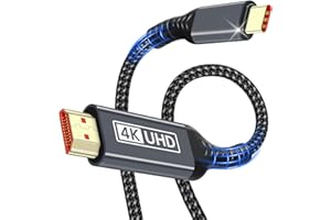 SEWOWIBO USB C to hdmi,Cavo USB C HDMI da 1,8 m 4K UHD (compatibile Thunderbolt 3/4),compatibile con iPhone 16 Pro Max/16 Pro/15,MacBook Pro/Air,iMac,iPad Pro/Air,Samsung Galaxy S24,Huawei P40/P30,Dell XPS