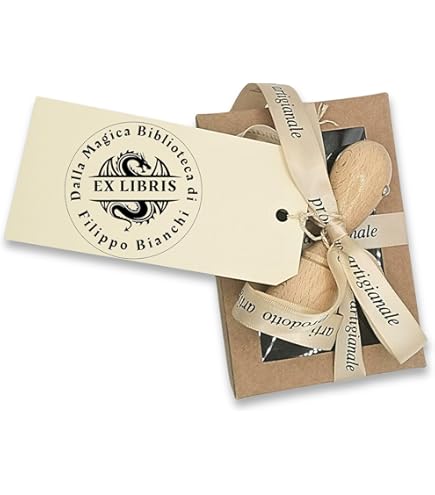 Timbro Personalizzato Ex Libris - Questo Libro Appartiene A, Timbro Autoinchiostrante Per Bibliophili