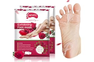 IDUCEN Bizzico Fußpeeling-Maske, 2er Pack, Lavendel-Rose, Entfernung von Hornhaut, Baby Soft Smooth Touch Feet, Männer, Frauen, Peeling-Fußmaske