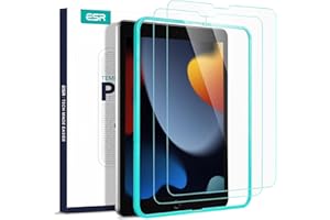ESR for iPad 9th Generation Screen Protector, Tempered Glass for iPad 9th 8th 7th gen 2021 2020 2019/Air 3 2019/iPad Pro 10.5 2017, Scratch-Resistant, HD Clear, Free Installation Frame,2 Pack