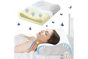 ‎FACILCASA FacilCasa Memory-Schaum-Kissen mit Verstellbarer Höhe zur Linderung von Nackenschmerzen, orthopädisches Kissen mit atmungsaktiven Löchern, Anti-Schnarchen, waschbarer (1x cm.72x42)