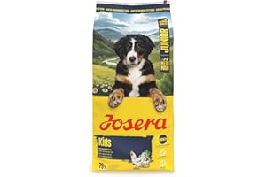 JOSERA Junior Kids Huhn & Reis (1 x 12,5 kg) | Premium Trockenfutter für wachsende größere Hunde | zur Aufzucht & optimalen Versorgung größerer Welpen ab der 6. Lebenswoche | glutenfrei | 1er Pack